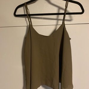 Olive green tank top